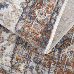 Rust Hera Washable Area Rug - Clearance - Ornate Home