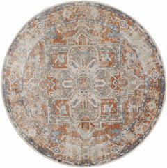 Rust Hera Washable Area Rug - Clearance - Ornate Home