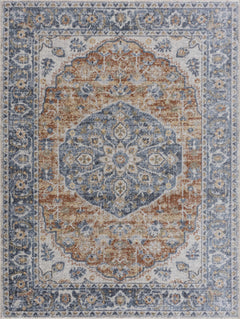 Rust Hiti Washable area rug - Clearance - Ornate Home