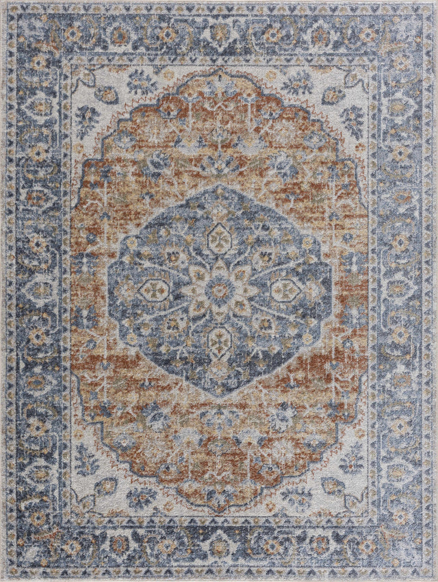 Rust Hiti Washable area rug - Clearance - Ornate Home