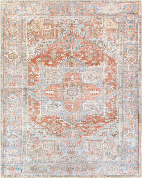 Rust Maayon Washable Rug - Ornate Home
