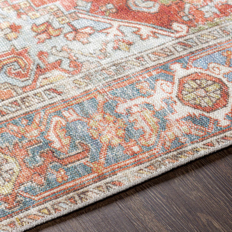 Rust Maayon Washable Rug - Ornate Home