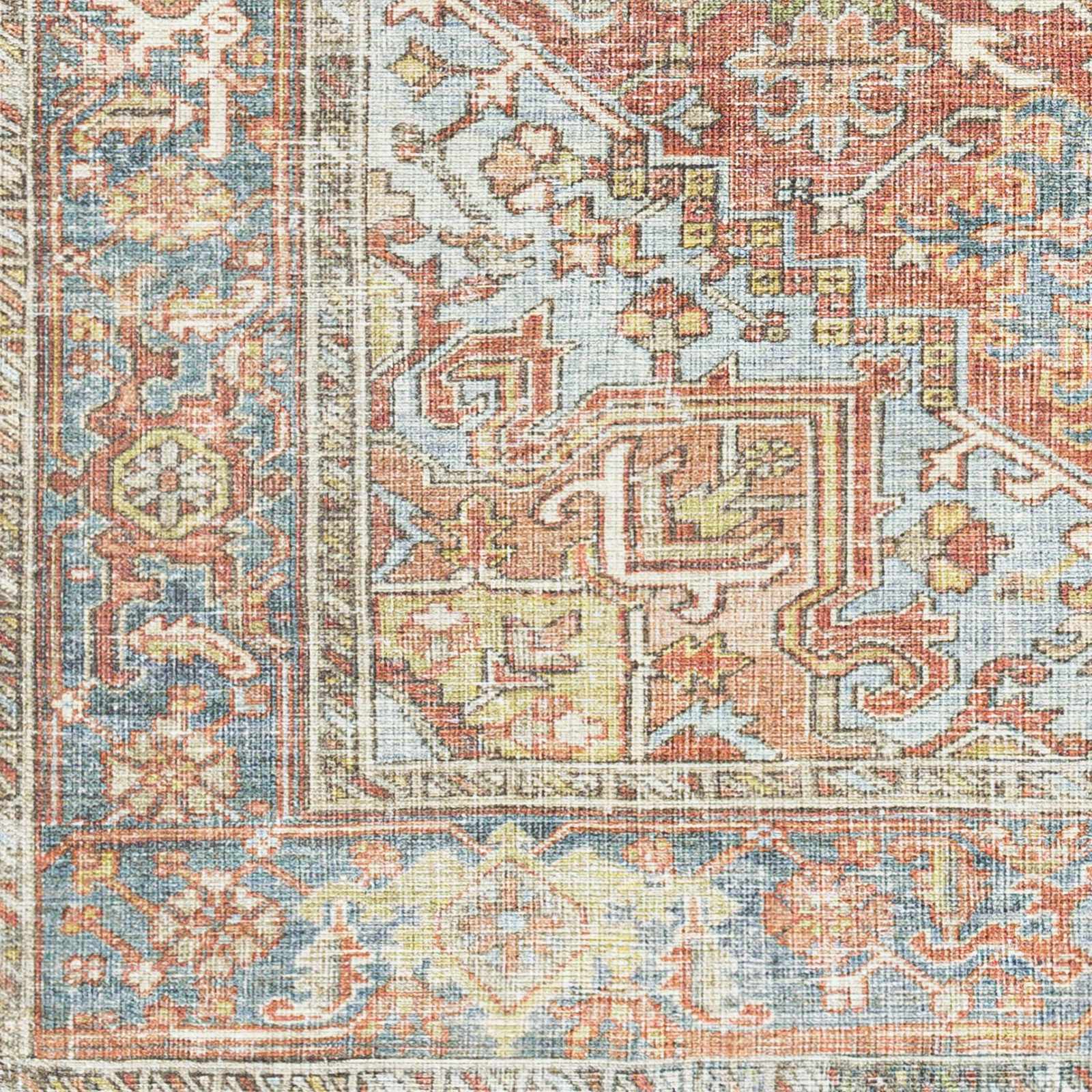 Rust Maayon Washable Rug - Ornate Home