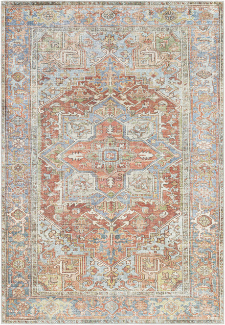 Rust Maayon Washable Rug - Ornate Home