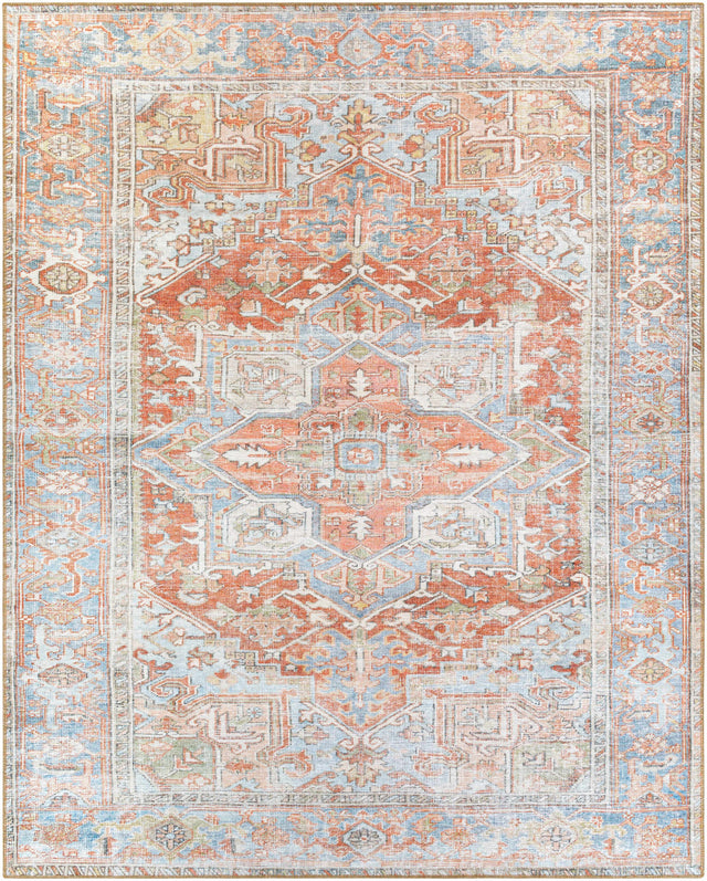 Rust Maayon Washable Rug - Ornate Home