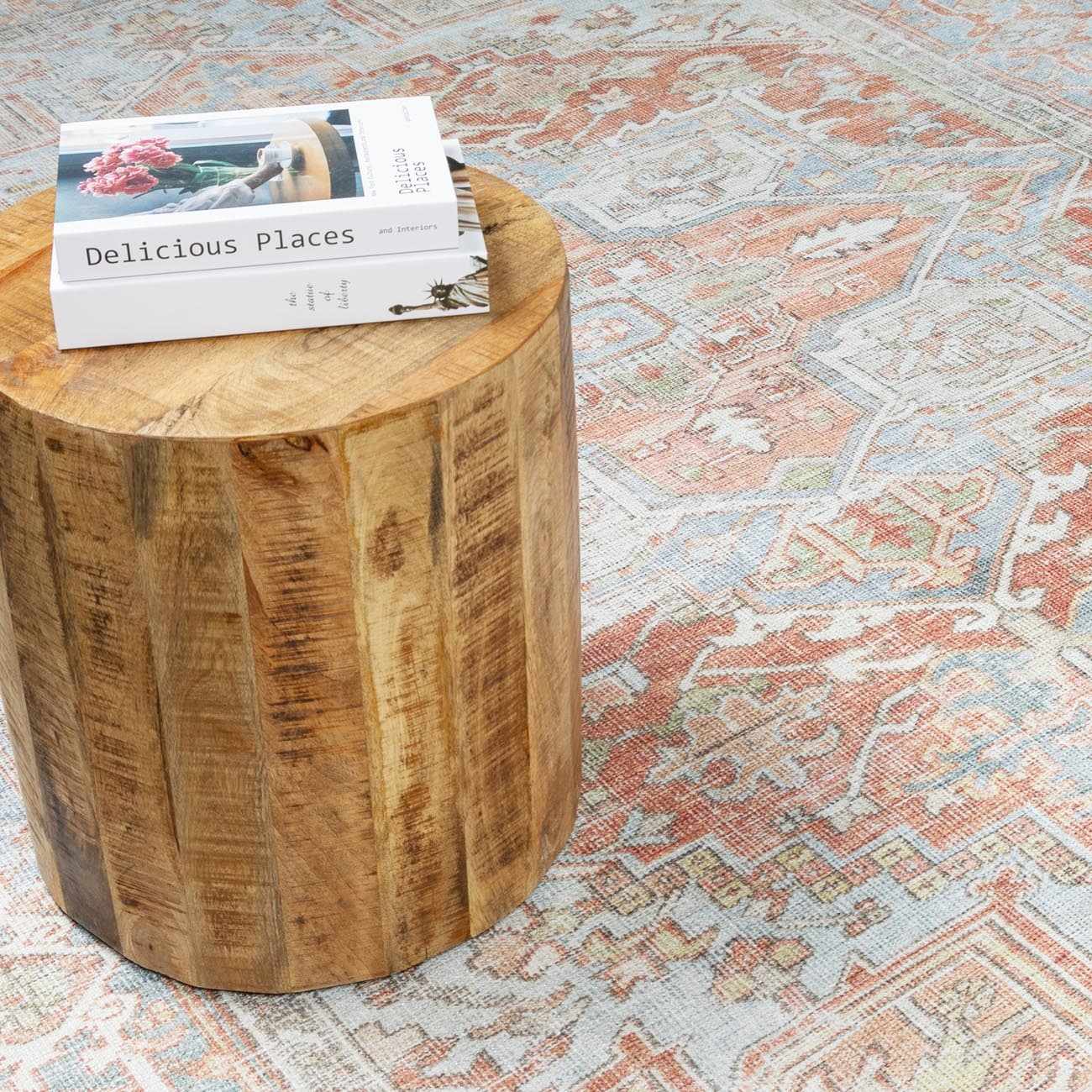 Rust Maayon Washable Rug - Ornate Home