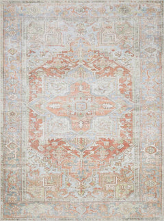 Rust Maayon Washable Rug - Ornate Home