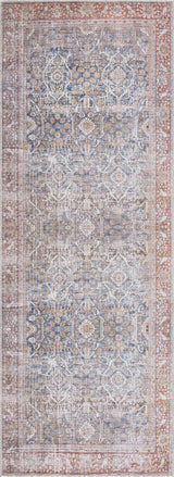 Rust Mair Traditional Washable Area Rug - Clearance - Ornate Home