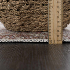 Rust Mair Traditional Washable Area Rug - Clearance - Ornate Home