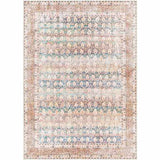 Rust Maligaya Distressed Washable Area Rug - Clearance - Ornate Home
