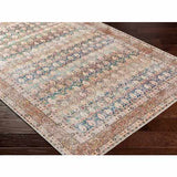 Rust Maligaya Distressed Washable Area Rug - Clearance - Ornate Home