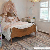 Rust Maligaya Distressed Washable Area Rug - Clearance - Ornate Home