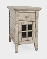 Rustic Scrimshaw Shores Power Chairside Table - Ornate Home