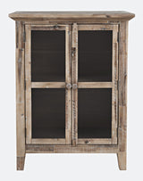 Rustic Shores Grey Wash 2 Door High Cabinet - Ornate Home