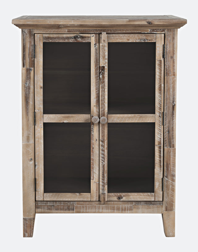 Rustic Shores Grey Wash 2 Door High Cabinet - Ornate Home