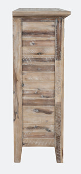 Rustic Shores Grey Wash 2 Door High Cabinet - Ornate Home