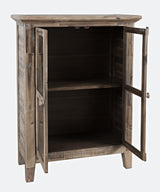 Rustic Shores Grey Wash 2 Door High Cabinet - Ornate Home