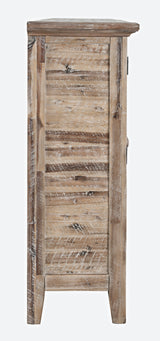 Rustic Shores Grey Wash 6 Door Accent Cabinet - Ornate Home