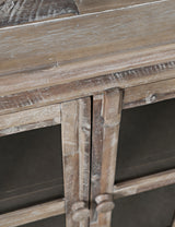 Rustic Shores Grey Wash 6 Door Low Cabinet - Ornate Home