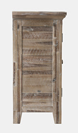 Rustic Shores Grey Wash 6 Door Low Cabinet - Ornate Home