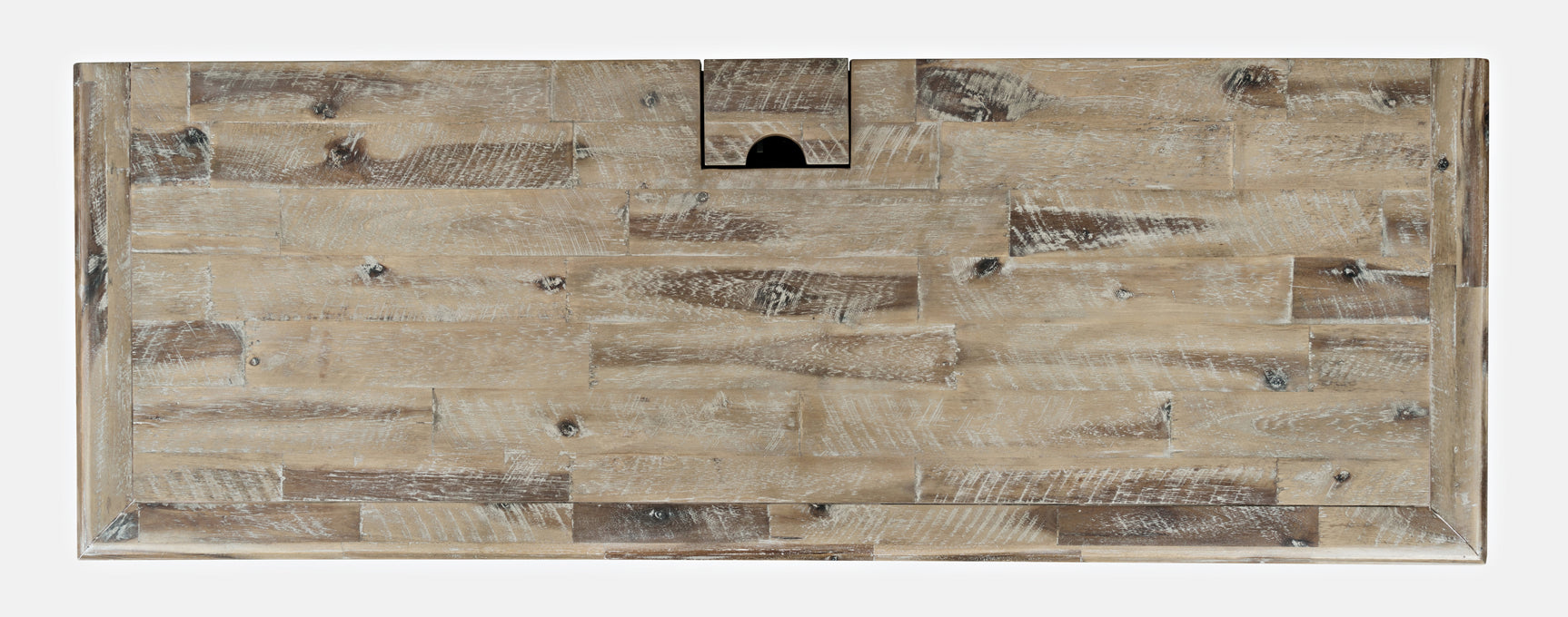 Rustic Shores Grey Wash Power Desk - Ornate Home