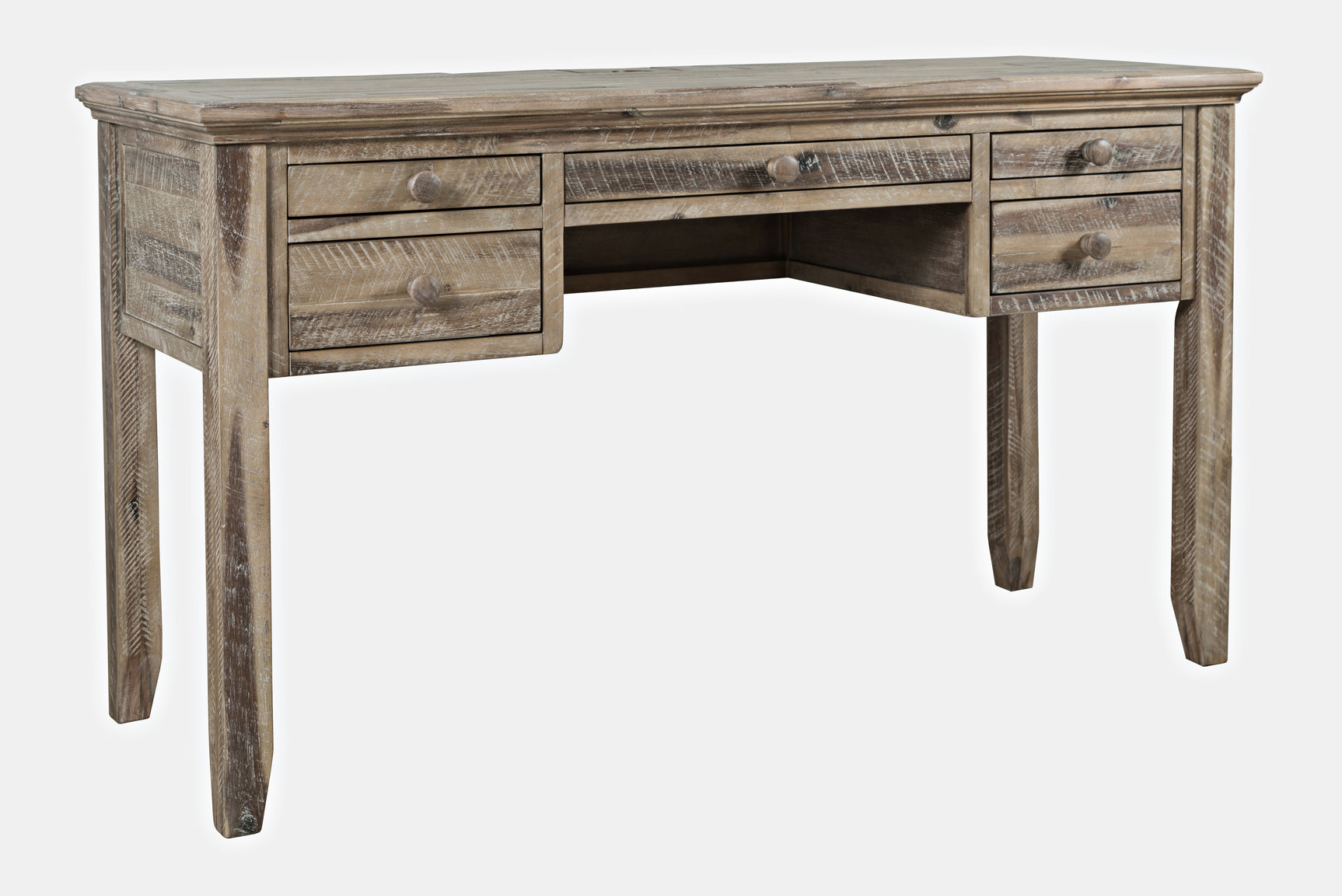 Rustic Shores Grey Wash Power Desk - Ornate Home