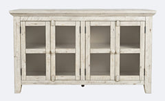 Rustic Shores Scrimshaw 4 Door Low Cabinet - Ornate Home