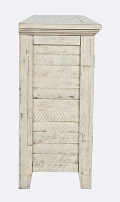 Rustic Shores Scrimshaw 4 Door Low Cabinet - Ornate Home