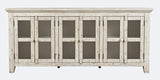 Rustic Shores Scrimshaw 6 Door Low Cabinet - Ornate Home