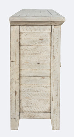 Rustic Shores Scrimshaw 6 Door Low Cabinet - Ornate Home