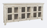 Rustic Shores Scrimshaw 6 Door Low Cabinet - Ornate Home
