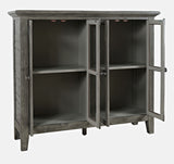Rustic Shores Stone 4 Door Accent Cabinet - Ornate Home