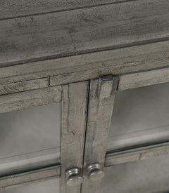 Rustic Shores Stone 4 Door Low Cabinet - Ornate Home