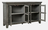 Rustic Shores Stone 4 Door Low Cabinet - Ornate Home