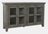Rustic Shores Stone 4 Door Low Cabinet - Ornate Home