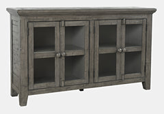 Rustic Shores Stone 4 Door Low Cabinet - Ornate Home