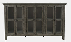Rustic Shores Stone 6 Door High Cabinet - Ornate Home