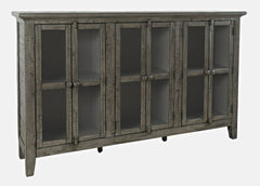 Rustic Shores Stone 6 Door High Cabinet - Ornate Home