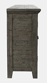 Rustic Shores Stone 6 Door Low Accent Cabinet - Ornate Home