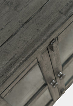 Rustic Shores Stone 6 Door Low Cabinet - Ornate Home