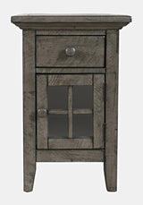 Rustic Shores Stone Power Chairside Table - Ornate Home