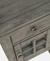 Rustic Shores Stone Power Chairside Table - Ornate Home