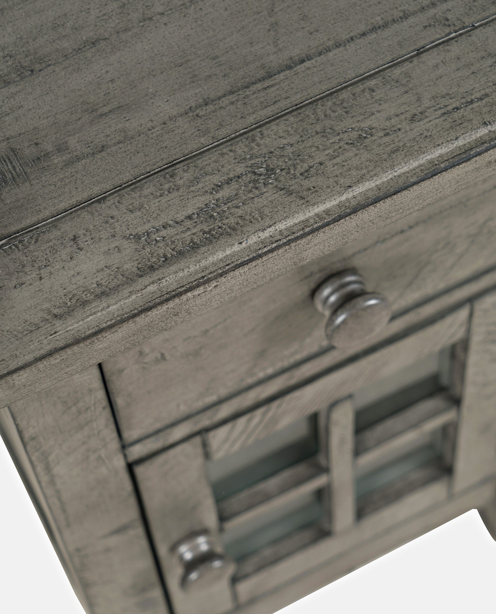 Rustic Shores Stone Power Chairside Table - Ornate Home
