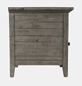 Rustic Shores Stone Power Chairside Table - Ornate Home