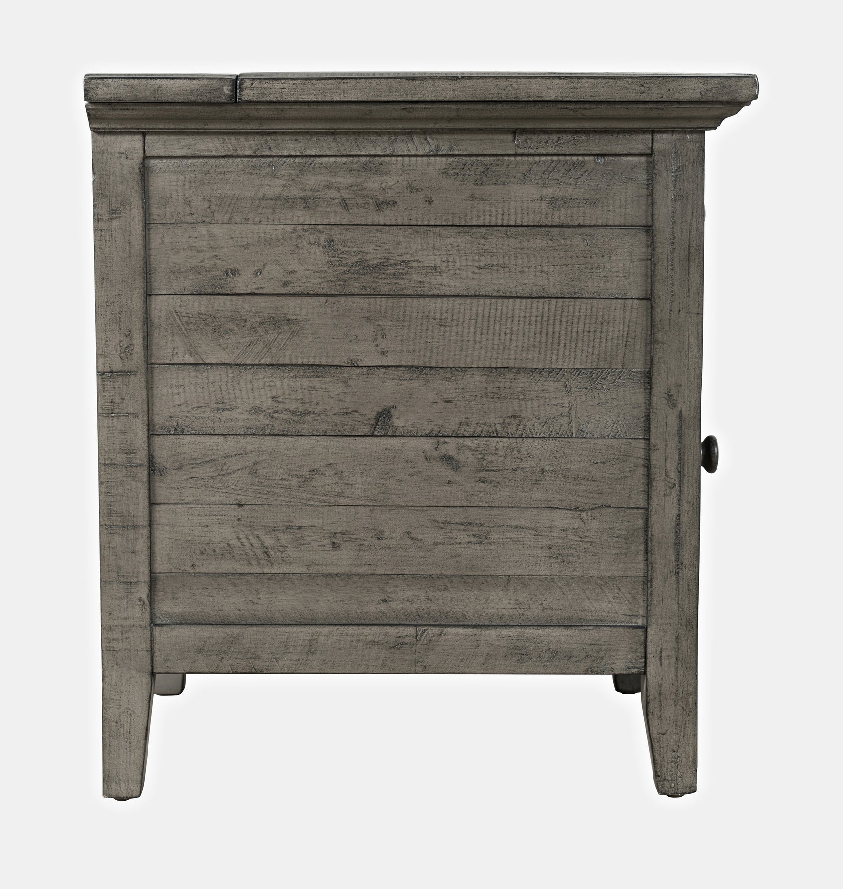 Rustic Shores Stone Power Chairside Table - Ornate Home
