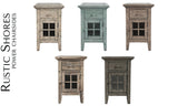 Rustic Shores Stone Power Chairside Table - Ornate Home