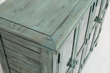 Rustic Shores Surfside 4 Door Accent Cabinet - Ornate Home