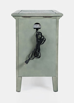 Rustic Shores Surfside Power Chairside Table - Ornate Home