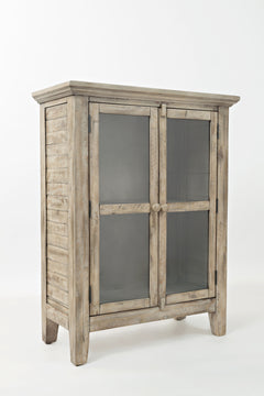 Rustic Shores Watch Hill Weathered Grey 2 Door High Cabinet - Ornate Home