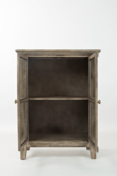 Rustic Shores Watch Hill Weathered Grey 2 Door High Cabinet - Ornate Home